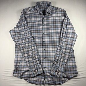 Peter Millar Mens XL Plaid Button Down Long Sleeve Casual Shirt